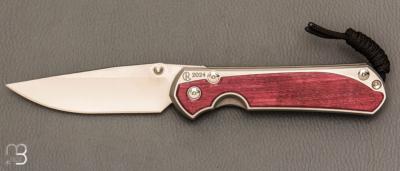 Couteau " Large Sebenza 31 2024 Annual Purple Heart Wood " de Chris Reeve - L31-1742 - RARE