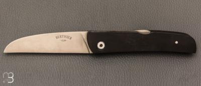   Couteau " Bohème " pliant pompe arrière par Berthier - Ebène et 14c28n