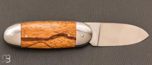    Couteau "  Le Manu " par La Bonne Trempe - Bois de serpent et 14c28