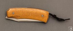  Couteau " Liner-lock " custom par Alex Bailleul - ALXKnives - Micarta et RWL34