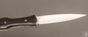    Couteau "Magna Pinna" fait main par Laraud Blade  - Ebène et 14C28
