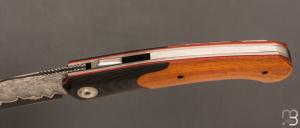  Couteau " Merops S-Lock "  par Olivier Lamy - Skua Coutellerie - Micarta et lame San Maï