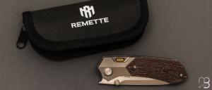 Couteau " RT-Meteor-RTPT-D " par Remette RT - Titane et lame en M390