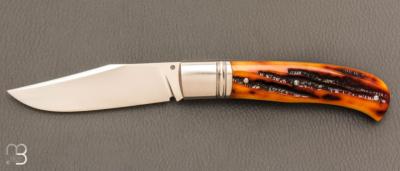    Couteau " Slack " custom par Raphaël Durand - Jigged bone et RWL34