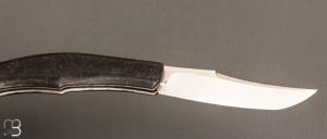    Couteau " Spicy " pliant de Cyril Kalisz - Amboine noire et RWL34