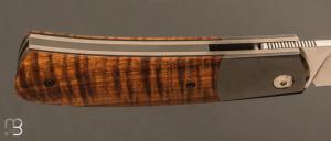  Couteau "  Swayback " custom par Maxime Belzunce - Koa et RWL34