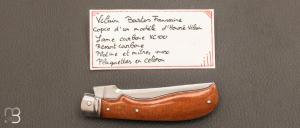  Couteau pliant artisanal « Vilain Bastos Faussaire » par Bastien Toubhans - Atelier Beau Merle