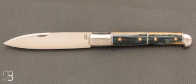 Couteau " Yssingeaux" par Romain Alvarez - RWL34 et ivoire de mammouth