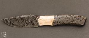    Couteau custom par Berthelemy Gabriel - La Forge Agab - Damas et Mammouth