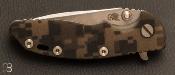 Couteau custom XM-18 Flipper Spanto Digital Camo par Rick Hinderer