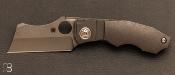 Couteau de poche SPYDERCO Stovepipe Dark Titanium design David Rydbom