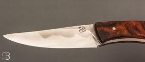 Couteau droit par Nicolas Mestrallet - Atelier du couteau de Vaunaveys - Acier C130 et bois de fer