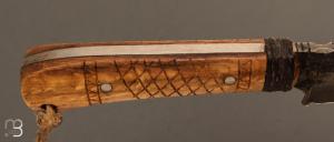  Couteau droit " plate semelle " de Jérémy Emile 