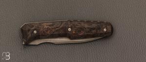   Couteau  "  Dressytak " custom de GTKnives - Thomas Gony - RWL34 et Carbon Dark Matter Copper