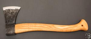  Hache Style « forestière » par Frederic Maschio - Rape / Tranchant C70  et manche en frêne