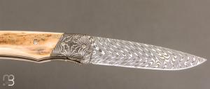    Le " 1820 Berthier " par Joël Grandjean - Ivoire de Mammouth et lame damas plume